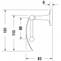 Держатель туалетной бумаги Duravit Starck T 0099401000 хром