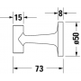 Крючок для полотенца Duravit Starck T 0099294600 черный