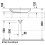 Раковина встраиваемая сверху Duravit durastyle 0349600000 60х38см