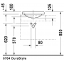 Раковина встраиваемая сверху Duravit Durastyle 0372430000 43х36см