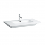 Раковина встраиваемая сверху Laufen Living Square 8.1643.4.000.109.1 90 см, без отверстия для смесителя, с переливом, крепление к стене.