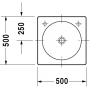 Раковина встраиваемая сверху Duravit Architec 0320500009 50х50 см
