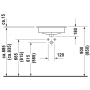 Раковина встраиваемая сверху Duravit d-code 0337540000 54х43 см