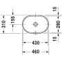 Раковина встраиваемая снизу Duravit Foster 0336430000 46х31 см