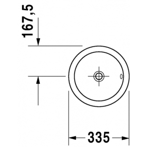 Раковина встраиваемая сверху Duravit Architec 0473340031 61х49см