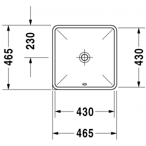 Раковина встраиваемая снизу Duravit Strack 3 0305430000 43х43 см