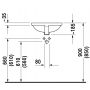 Раковина встраиваемая снизу Duravit Strack 3 0305430000 43х43 см