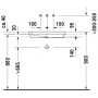Раковина встраиваемая сверху Duravit 2nd floor 0317580000 58х41 см