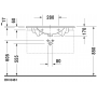 Раковина встраиваемая сверху Duravit Darling New 0499830000 83х54см