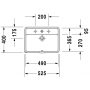 Раковина встраиваемая снизу Duravit Strack 3 0302490000 525х40 см