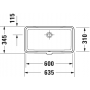 Раковина встраиваемая снизу Duravit Vero Air 0384600000 60х31см