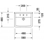 Раковина встраиваемая снизу Duravit Strack 3 0302560000 56х46 см