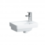 Раковина мини асимметричная Laufen Pro 815960 36 см, площадка под смеситель справа