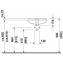 Раковина встраиваемая снизу Duravit d-code 0338490000 58х46 см