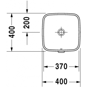 Раковина встраиваемая снизу Duravit Durastyle 0373370000 40х40см