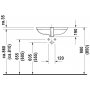 Раковина встраиваемая снизу Duravit d-code 0338560000 56х45 см