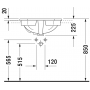Раковина встраиваемая сверху Duravit 1930 series 0476580000 58х47см