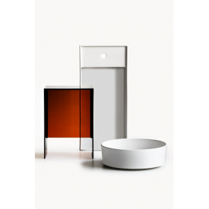 Раковина чаша Laufen Kartell by Laufen 812332 75 см с полочкой, без отверстия под смеситель, без перелива