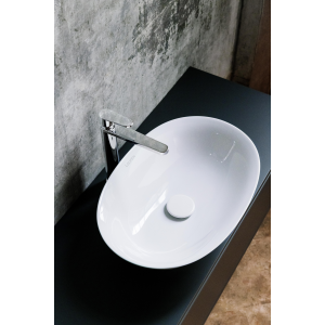Раковина чаша Laufen New Classic 8.1285.2.000.112.1 SaphirKeramik, белая, без перелива