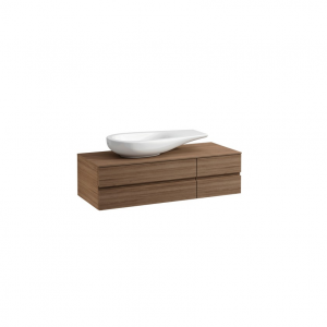 Раковина чаша Laufen IL Bagno Alessi One 818973 80 см с полочкой