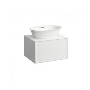Раковина чаша Laufen New Classic 8.1285.3.400.109.1 SaphirKeramik, белая, с переливом, с покрытием LCC
