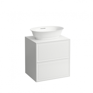 Раковина чаша Laufen New Classic 8.1285.3.400.109.1 SaphirKeramik, белая, с переливом, с покрытием LCC