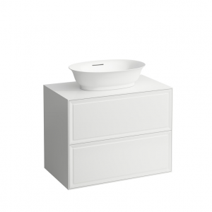 Раковина чаша Laufen New Classic 8.1285.3.400.109.1 SaphirKeramik, белая, с переливом, с покрытием LCC