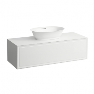 Раковина чаша Laufen New Classic 8.1285.3.400.109.1 SaphirKeramik, белая, с переливом, с покрытием LCC