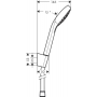Душевой набор Hansgrohe Croma Select E Vario 26413400 белый/хром