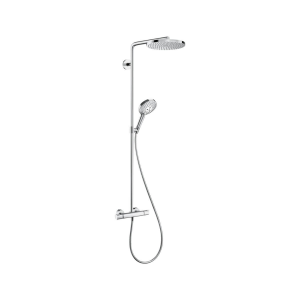 Душевая система Hansgrohe Raindance Select S Showerpipe 240 1jet PowderRain 27633000 с термостатом, хром
