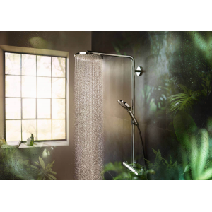 Душевая система Hansgrohe Raindance Select S Showerpipe 240 1jet PowderRain 27633000 с термостатом, хром