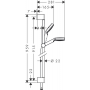 Душевой гарнитур со штангой 90 см Hansgrohe Crometta 1jet 26537400 Белый/Хром