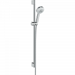Душевой гарнитур со штангой 90 см Hansgrohe Crometta 26656400 Белый /Хром