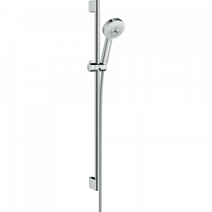 Душевой гарнитур со штангой 90 см Hansgrohe Crometta 26656400 Белый /Хром