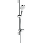 Душевой гарнитур со штангой 65 см и мыльницей Hansgrohe Crometta Vario 26553400 Белый/Хром
