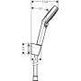 Душевой гарнитур Hansgrohe Crometta Vario 26693400 Белый/Хром