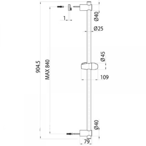 Душевая стойка Bossini Agua Fit-Air DC80212 Хром (комплект)