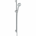 Душевой гарнитур со штангой 90 см Hansgrohe Crometta 26657400 Белый/Хром