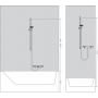 Душевой гарнитур Hansgrohe Croma 100 Vario EcoSmart Unica'C 27776000 с мыльницей хром