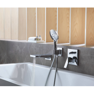 Душевой гарнитур Hansgrohe Raindance Select S 120 Porter 26721400 Хром/Белый