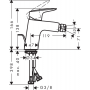 Смеситель для биде Hansgrohe Logis 71204000 хром