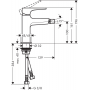 Смеситель для биде с донным клапаном Hansgrohe Metropol 74520000 Хром