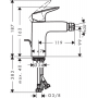 Смеситель для биде Hansgrohe Logis 71200000 хром