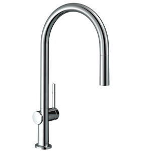 Кухонный смеситель однорычажный с вытяжным изливом Hansgrohe Talis M54 72803000 хром