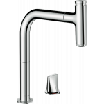 Смеситель для кухни с выдвижным изливом Hansgrohe M71 73804000 Хром