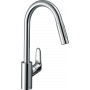 Смеситель для кухни с выдвижным изливом Hansgrohe M41 73880000 Хром