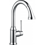 Смеситель для кухни с выдвижным изливом Hansgrohe Talis M53 73870000 Хром