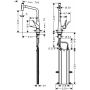 Смеситель для кухни с выдвижным изливом Hansgrohe M7117-H320 73816800 Хром