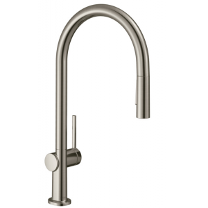 Кухонный смеситель однорычажный с вытяжным душем Hansgrohe Talis M54 72801800 под сталь