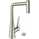 Смеситель для кухни с выдвижным изливом Hansgrohe M7120-H320 73806800 Под сталь